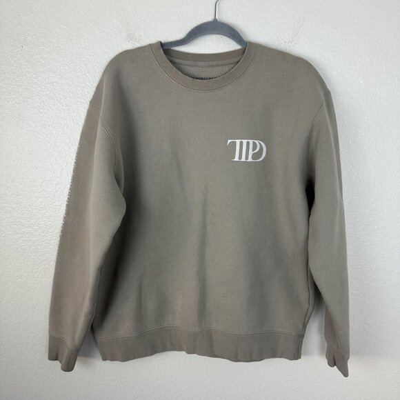 Taylor Swift Tops - Taylor Swift Crew The Tortured Poets Department Crew Neck L Oversized Neutral